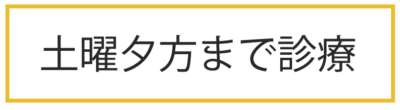 土曜夕方まで診療